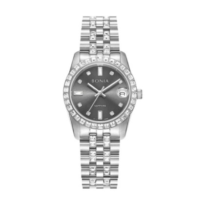 Bonia Elegance BNB10950-3337S Grey Dial Stainless Steel Women Watch 